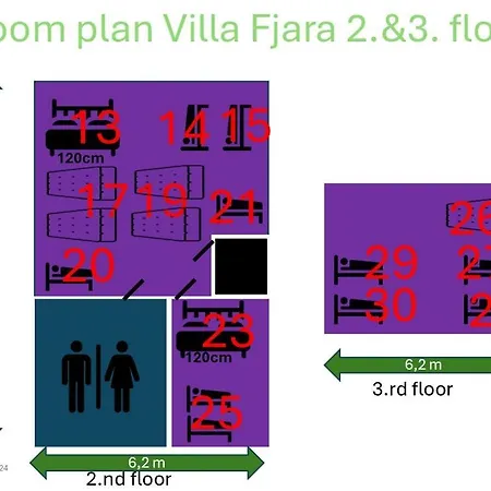 Fjara Sleeps 22 In 6 Bedrooms